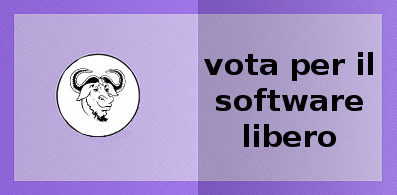 Vota per il Software Libero